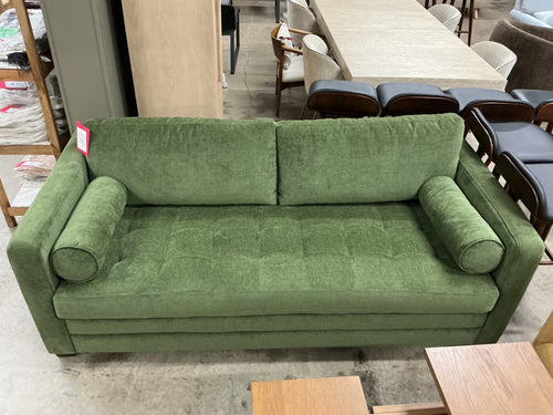 Poly & Bark Napa 82” Pull-Out Sofa Bed - Distressed Green Velvet