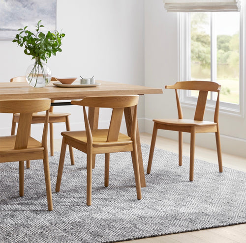 Set of 6 Morton Dining Chairs - Oak