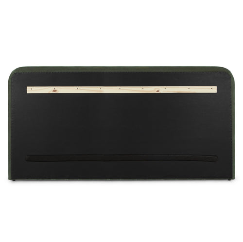 Rolph King Velvet Headboard - Plush Pacific Green