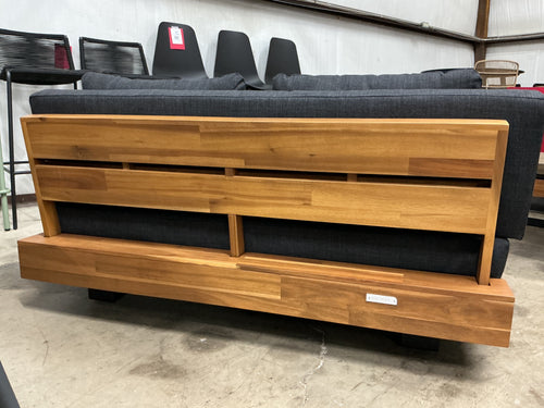 Lubek 50" Outdoor Low Loveseat - Slate Gray