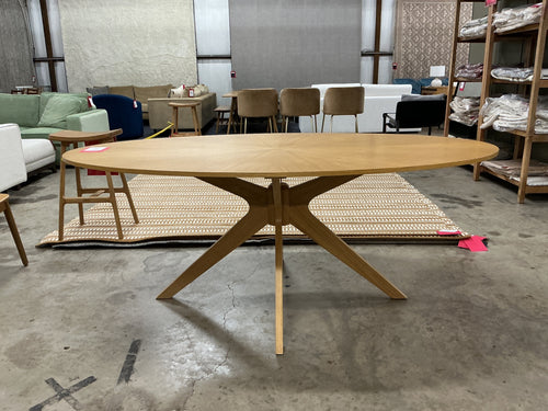 Conan 75" Oval Dining Table - Oak