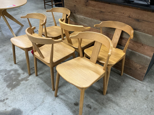 Set of 6 Morton Dining Chairs - Oak