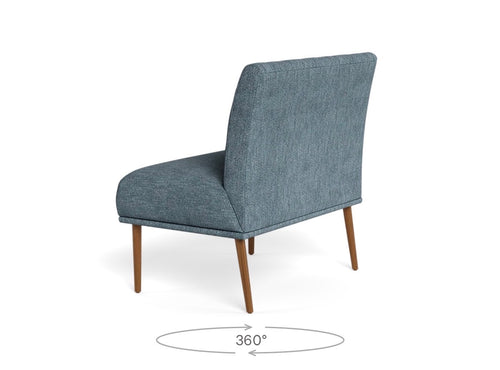 Interior Define Dorian Upholstered Petite Dining Bench - Atlantic Performance Blakely