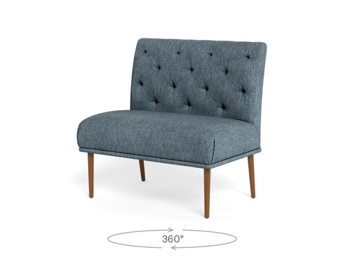 Interior Define Dorian Upholstered Petite Dining Bench - Atlantic Performance Blakely