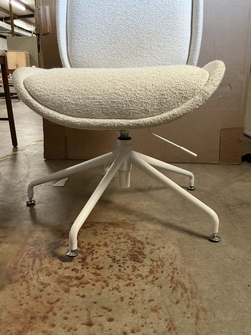 Rya Office Chair - Ivory Wool Boucle