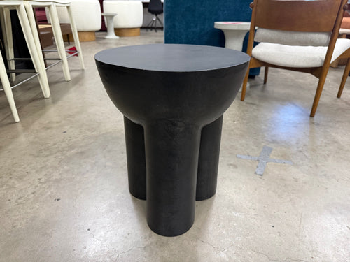 Four Hands Sante End Table - Raw Black