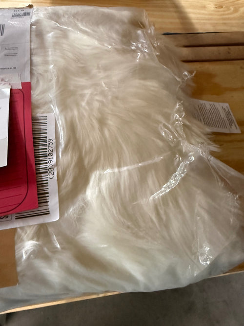 Lanna Sheepskin Seat Pad Set - Ivory