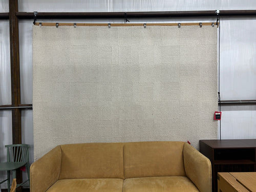 Clyde 8 X 10 Wool Rug - Textured Ivory