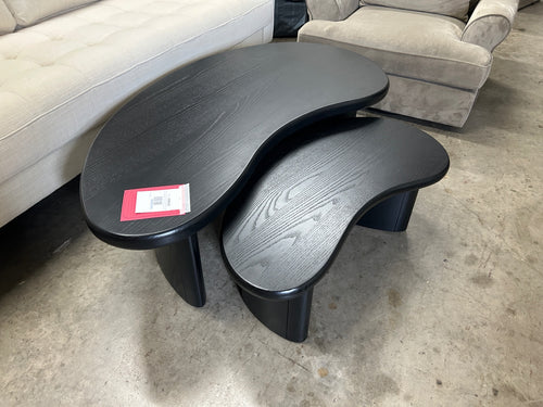 Neah 49" Nesting Coffee Table Set - Black