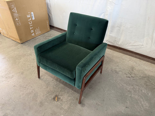 Nord 29" Velvet Lounge Chair - Balsam Green