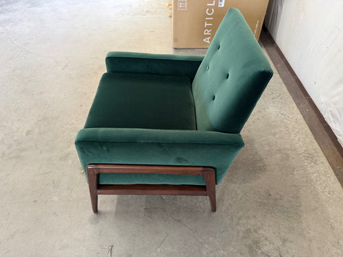 Nord 29" Velvet Lounge Chair - Balsam Green