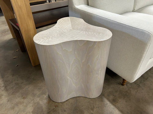 Arteriors Jojo Accent Table - Light Beige Burl and Ash Veneer