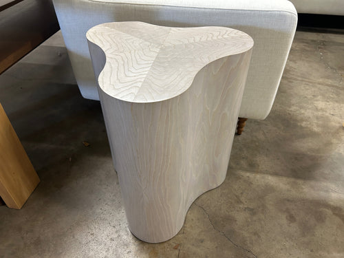 Arteriors Jojo Accent Table - Light Beige Burl and Ash Veneer