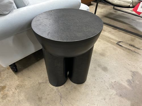 Four Hands Sante End Table - Raw Black