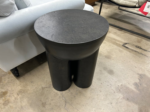Four Hands Sante End Table - Raw Black