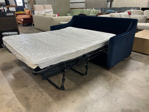 Interior Define Ella Queen Sleeper Sofa - Royal Performance Velvet
