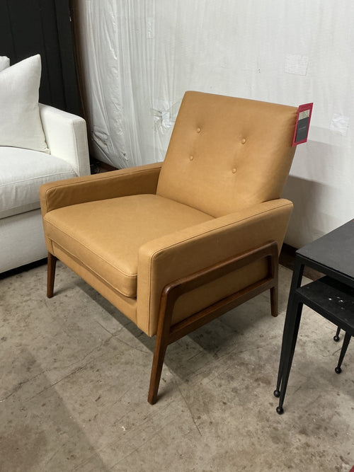 Nord 29" Leather Lounge Chair - Charme Tan
