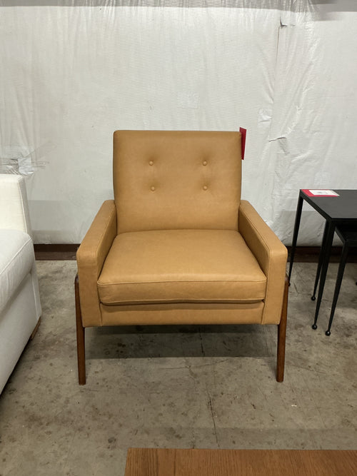 Nord 29" Leather Lounge Chair - Charme Tan