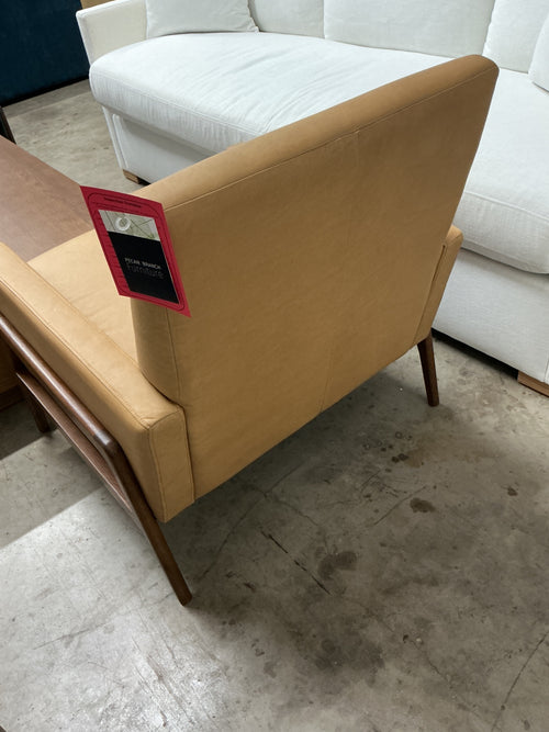 Nord 29" Leather Lounge Chair - Charme Tan