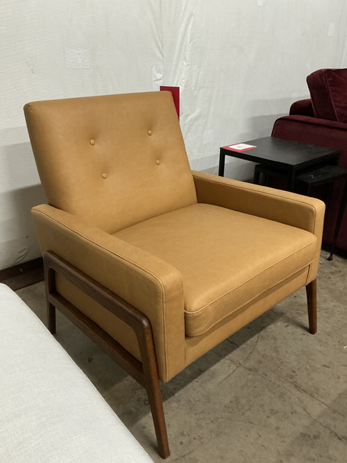 Nord 29" Leather Lounge Chair - Charme Tan