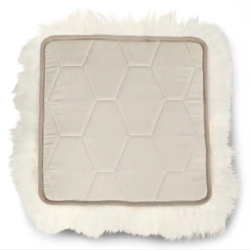 Lanna Sheepskin Seat Pad Set - Ivory