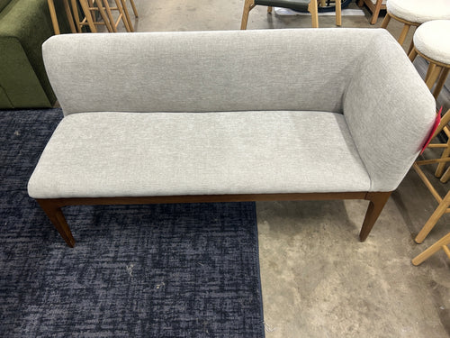 Rosin 56.75" Right Corner Banquette - Smoked Oak And Hestia Gray
