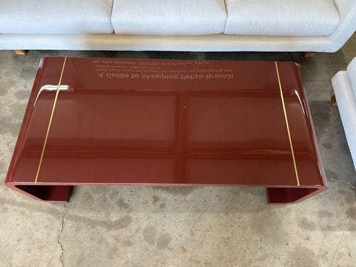 Arteriors Home Turnley Cocktail (Coffee) Table - Red