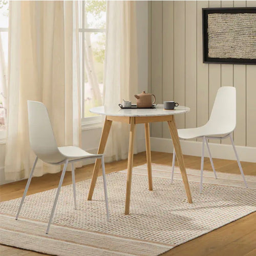 Pair of Svelti Dining Chairs - Pure White