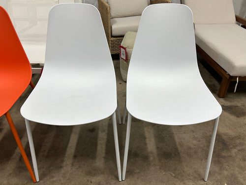 Pair of Svelti Dining Chairs - Pure White