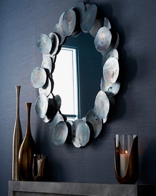 Arteriors Home Kensey Discs Mirror - Burnt Iron