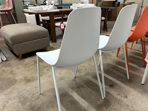 Pair of Svelti Dining Chairs - Pure White