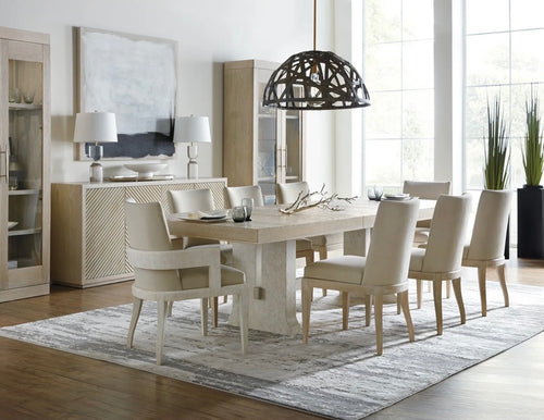 Set of 8 Hooker Furniture Cascade Upholstered Dining Chairs - Taupe