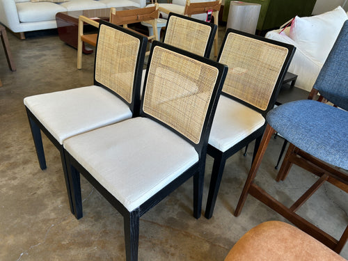 Set of 4 Moe’s Home Collection Orville Dining Chairs- Black