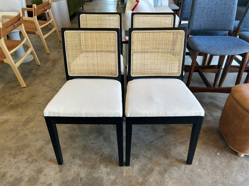 Set of 4 Moe’s Home Collection Orville Dining Chairs- Black