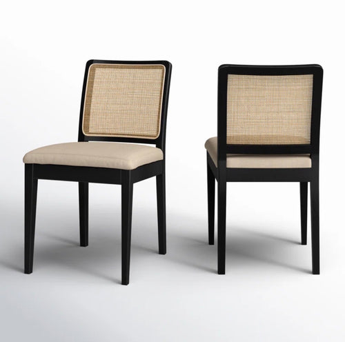 Set of 4 Moe’s Home Collection Orville Dining Chairs- Black