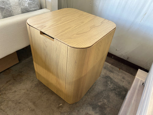 Moa Storage Side Table - White Oak