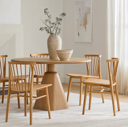 Set of 6 Rus Dining Chairs - Light Oak