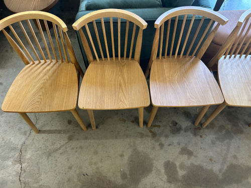 Set of 6 Rus Dining Chairs - Light Oak