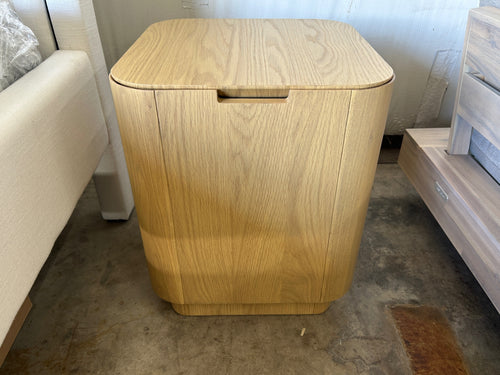 Moa Storage Side Table - White Oak