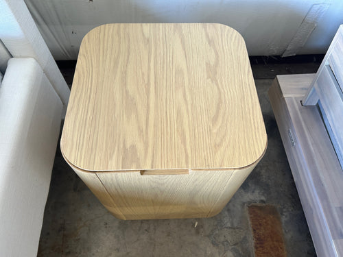 Moa Storage Side Table - White Oak