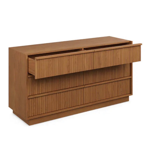 Kouva 6-Drawer Dresser - Smoked Oak