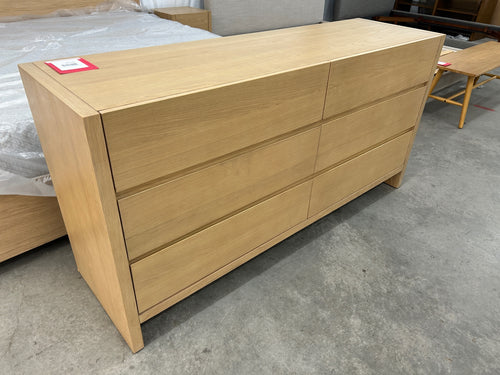 Leif 6-Drawer Double Dresser - White Oak