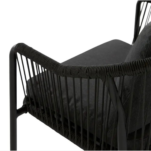 Pair of Calicut Outdoor Dining Chairs - Coast Black