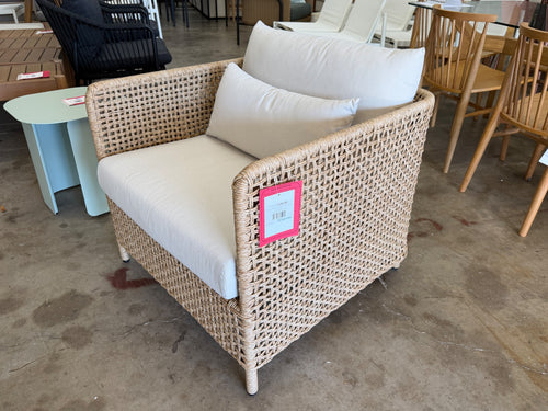 Robbi 32.5" Outdoor Lounge Chair - Dravite Ivory