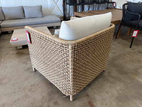 Robbi 32.5" Outdoor Lounge Chair - Dravite Ivory
