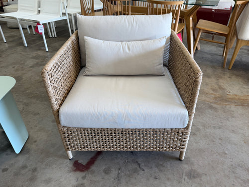 Robbi 32.5" Outdoor Lounge Chair - Dravite Ivory