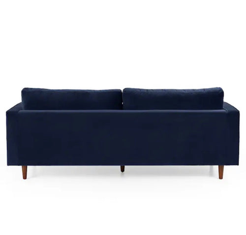 Sven 88" Tufted Velvet Sofa - Plush Cascadia Blue