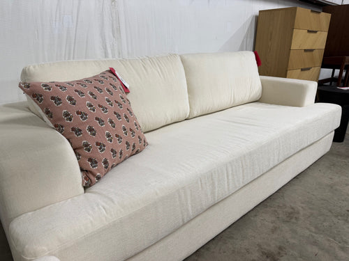 Interior Define Lee 2-Seat Sofa - Alabaster Performance Classic Chenille