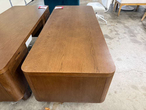 Adel 66.5" Desk - Smoked Oak