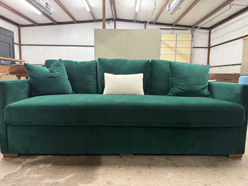 Interior Define Scarlett 3-Seat Sofa - Spruce Performance Plush Velvet